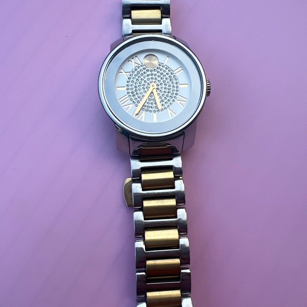 Movado Bold Women’s Luxury Watch – Two-Tone Stainless Steel & Crystal Dial